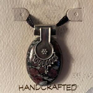 NEW Sterling Silver Eudialyte Pendant